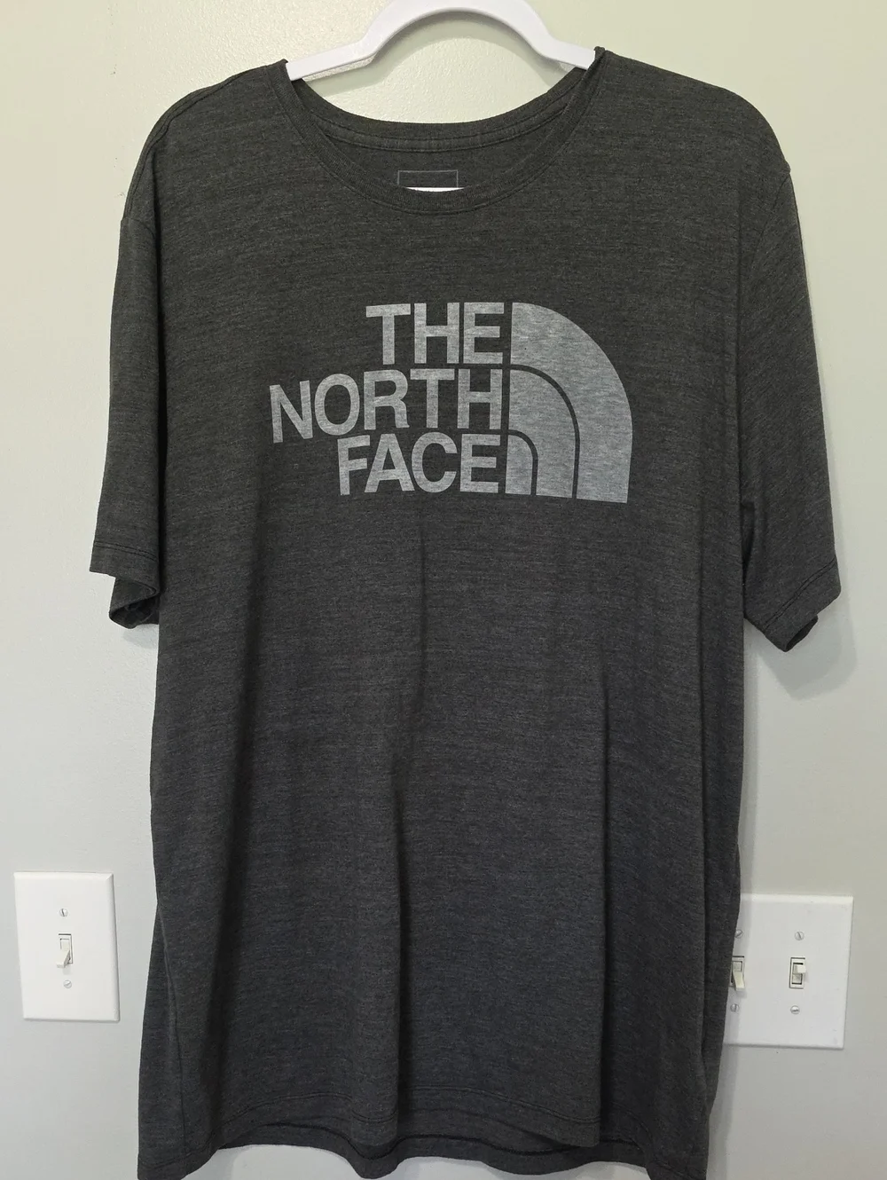 The North Face Dark Gray Logo Short Sleeve Tee